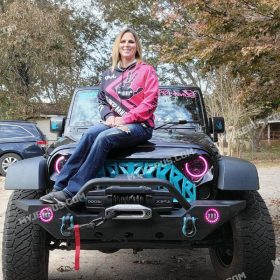 THE WAVE JEEP -  JUST GONNA SEND IT - CUSTOM NAME - PINK photo review
